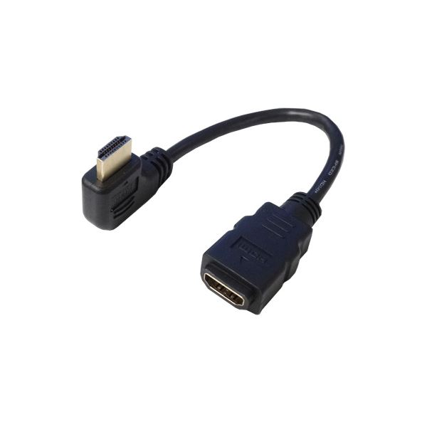 (まとめ)変換名人 HDMI L型ケーブル延長20(右L) HDMI-CA20RL(×5セット) |b04の通販は