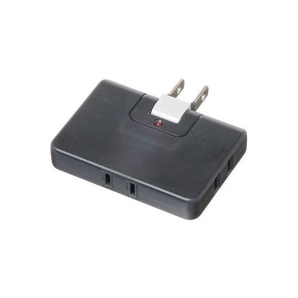 (まとめ)YAZAWA 雷ガード付コーナータップ Y02CK300BK(×10セット) |b04の通販は 6,103円