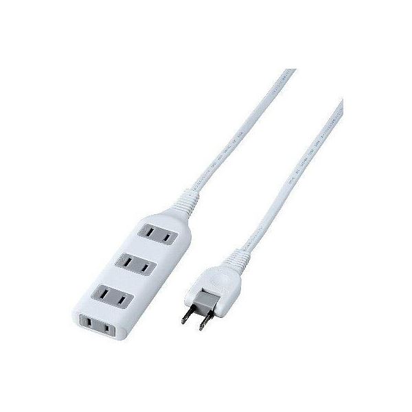 (まとめ)YAZAWA 耐トラ付タップ4個口 Y02S402WH(×5セット) |b04の通販は 5,281円