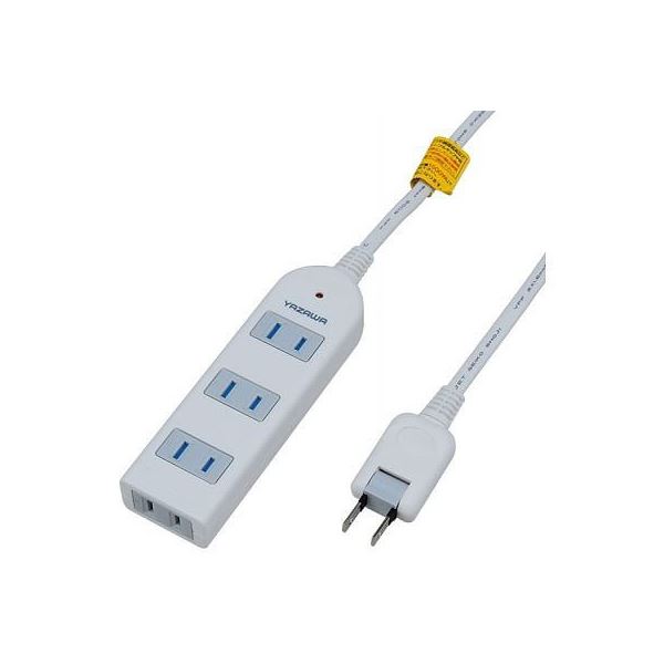(まとめ)YAZAWA 雷ガード付延長コード・タップ4個口 Y02KS401WH(×5セット) |b04の通販は 9,255円