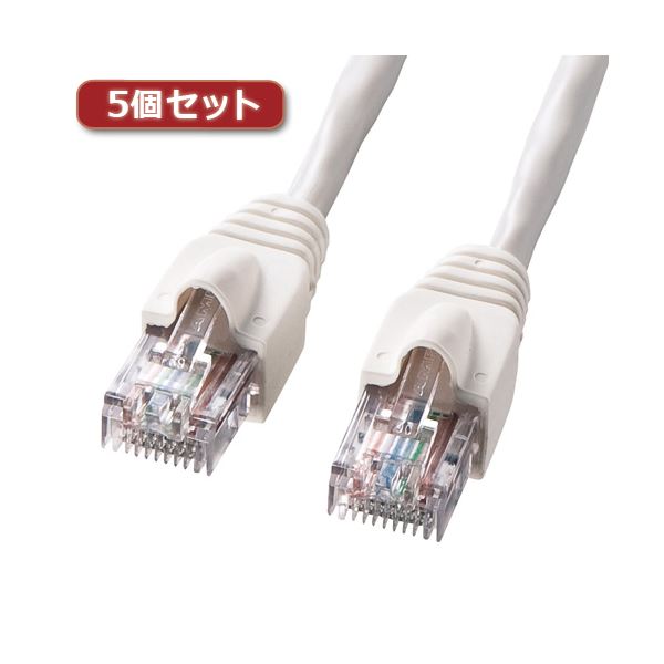 5個セット サンワサプライ UTPエンハンスドカテゴリ5ハイグレード単線ケーブル KB-10T5-15NX5 |b04の通販は