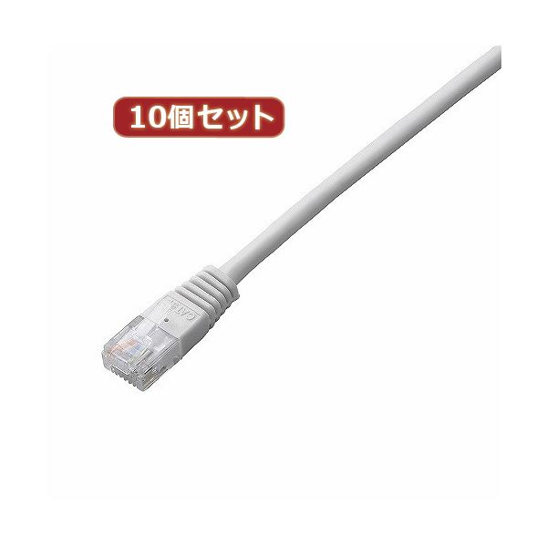 10個セット エレコム Cat5e準拠LANケーブル LD-CTN／WH10X10 |b04の通販は 12,975円