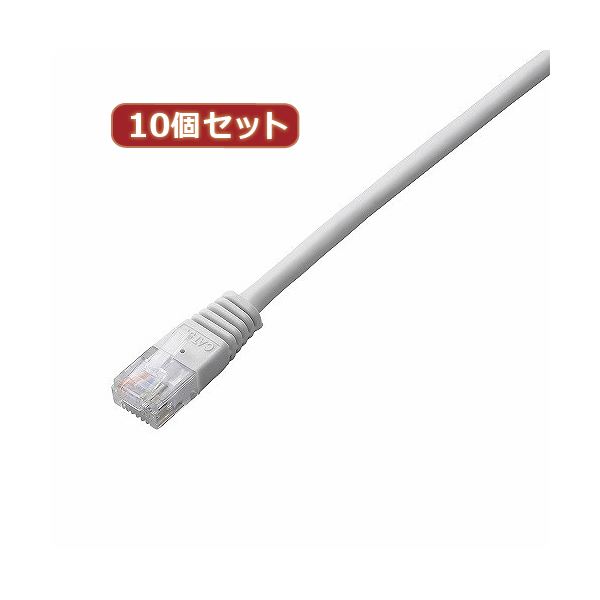 10個セット エレコム Cat5e準拠LANケーブル LD-CTN／WH3X10 |b04の通販は 7,527円