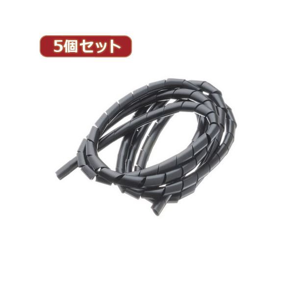 （まとめ）YAZAWA 5個セットまとめるチューブ 内径：12mm 黒 1.5m FCT12KX5(×5セット) |b04の通販は