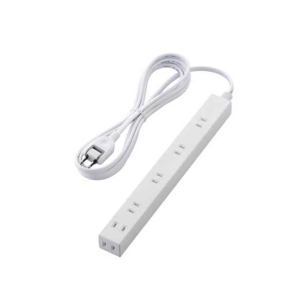 （まとめ）エレコム 広々タップ／雷ガード／6個口／3.0m／ホワイト T-NSLK-2630WH(×2セット) |b04 6,437円