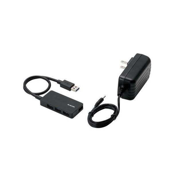 エレコム タブレット用4ポートUSB3.0ハブ（セルフパワー） U3HS-A420SBK |b04の通販は 5,626円