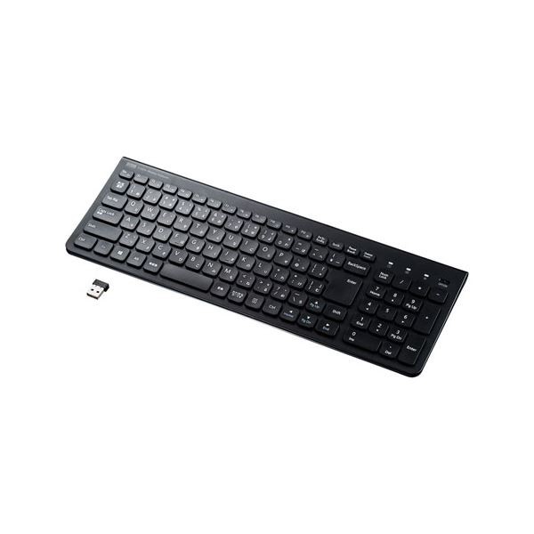 サンワサプライ ワイヤレススリムキーボード SKB-WL31BK |b04の通販は