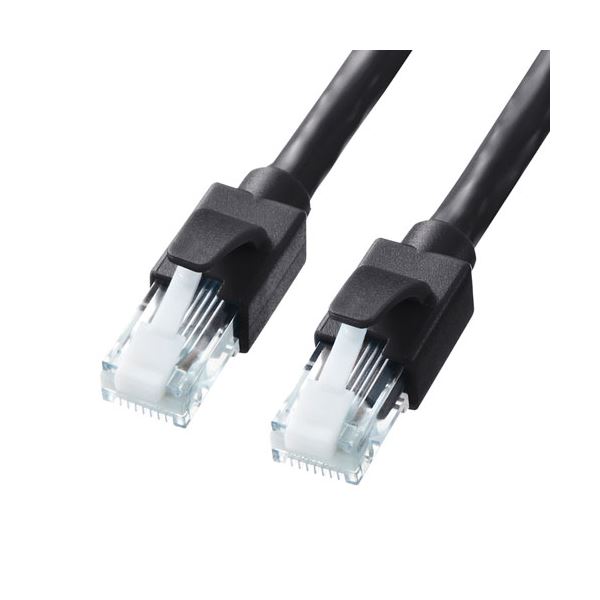 サンワサプライ カテゴリ6A LANケーブル KB-T6ATS-20BK ブラック |b04の通販は