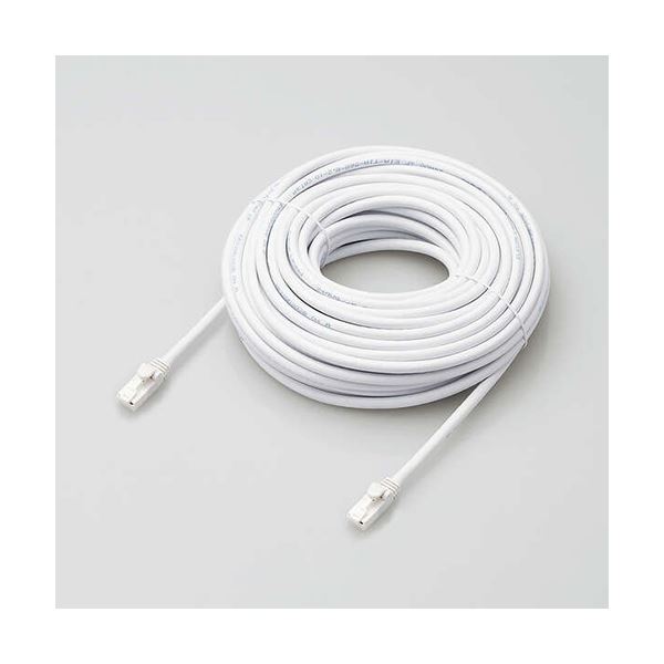 エレコム LANケーブル/CAT6A対応/EU RoHS指令準拠/爪折れ防止/簡易パッケージ仕様/20m/ヨリ線/ホワイト LD-GPAT/WH20/RS |b04の通販は 7,174円