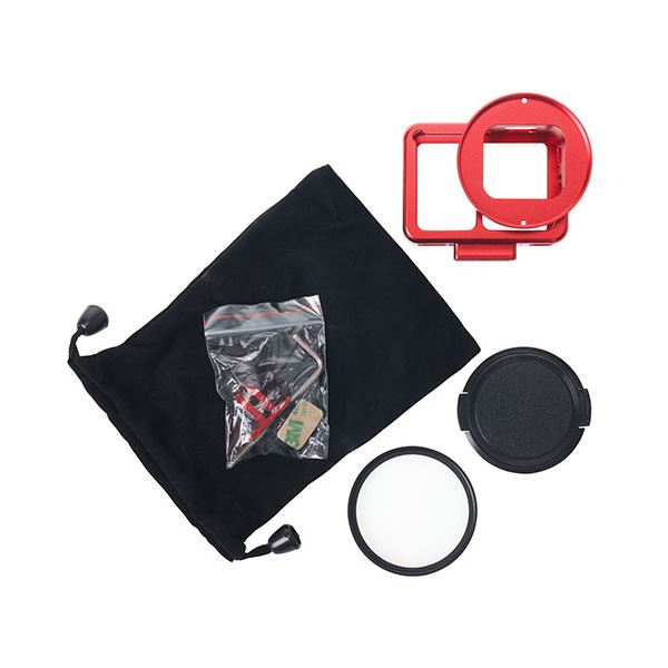 エツミ GoPro HERO7対応 アクションメタルプロテクターカバー レッド VE-2223 |b04の通販は