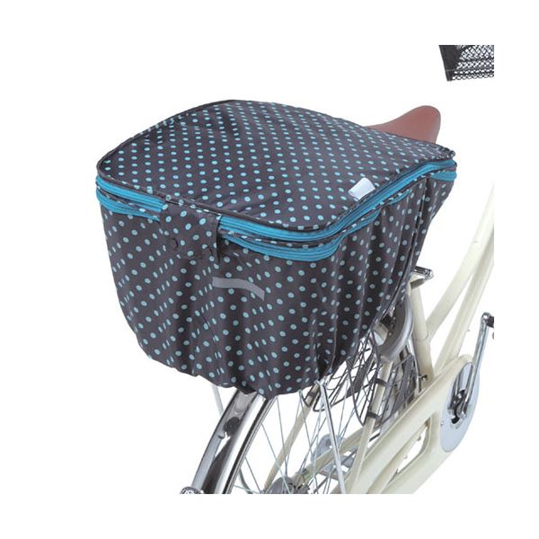 （まとめ） 川住製作所 2段式 後カゴカバー（両開き）ブラックドット KW-510BD 808830 (×2セット) |b04の通販は