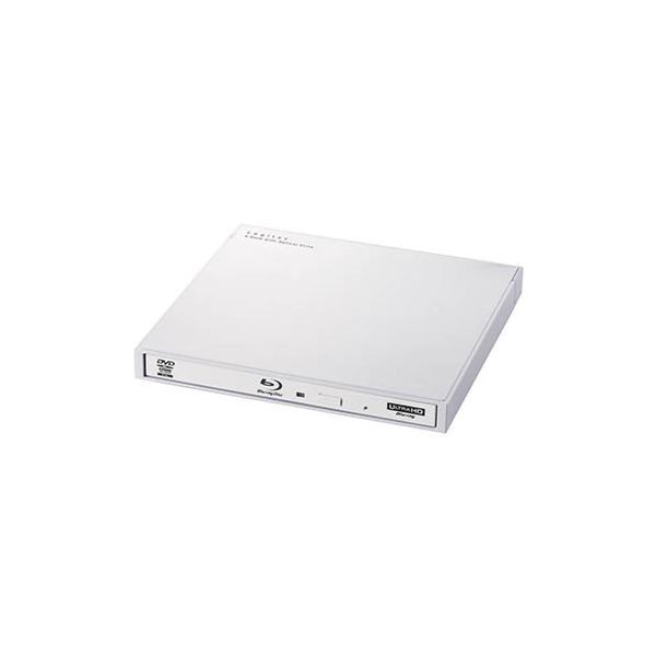 エレコム Blu-rayディスクドライブ/USB3.2 Gen1（USB3.0）/スリム/書き込みソフト付/UHDBD対応/ホワイト LBD-PWA6U3LWH |b04