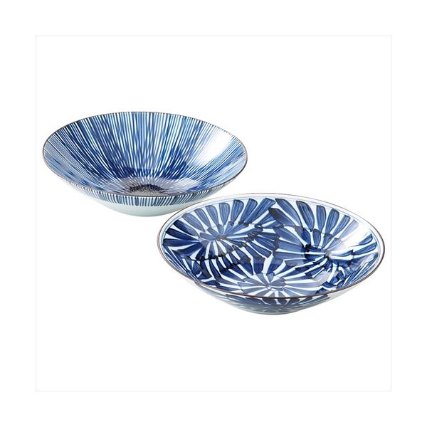 波佐見焼 古染紋 手描き多用鉢ペア K50806024 |b04の通販は