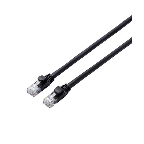 (5個セット)エレコム LANケーブル/CAT6A/スタンダード/2m/ブラック LD-GPA/BK2X5 |b04の通販は 6,286円