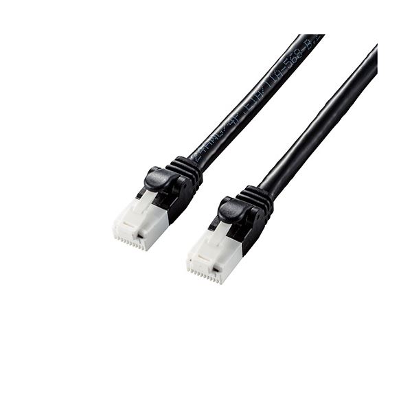 (5個セット)エレコム LANケーブル/CAT6A/爪折れ防止/1.0m/ブラック LD-GPAT/BK10X5 |b04の通販は 6,286円