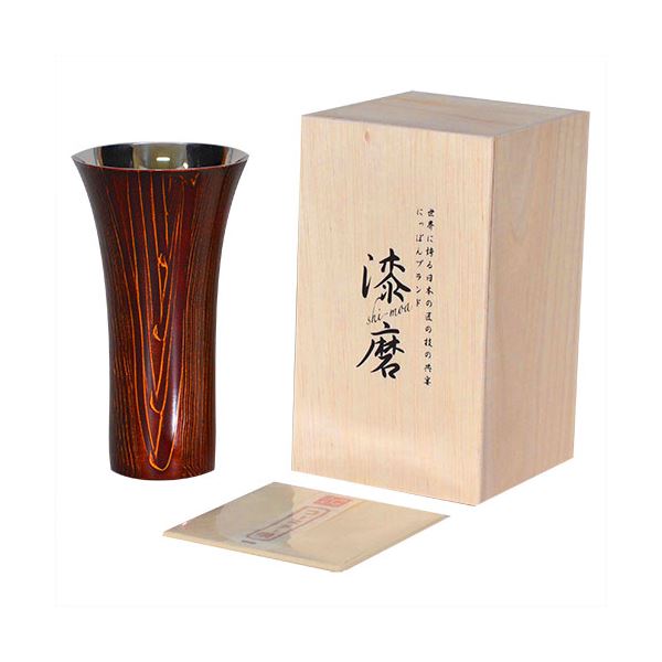 ウチキ 漆磨 漆塗りカップ 和然檀 和然檀+ (わもだんぷらす) シングルカップ L 赤 (紫檀) SCS-L202 |b04の通販は