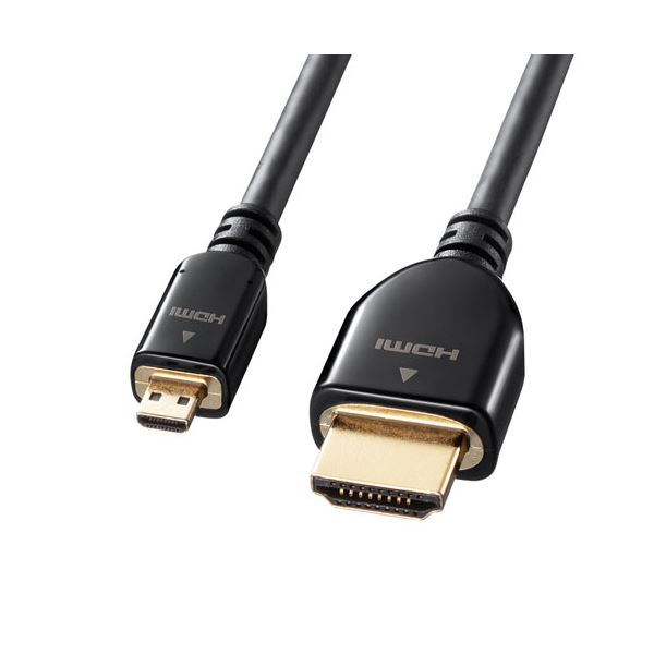 サンワサプライ イーサネット対応ハイスピードHDMIマイクロケーブル KM-HD23-30K |b04の通販は 5,471円