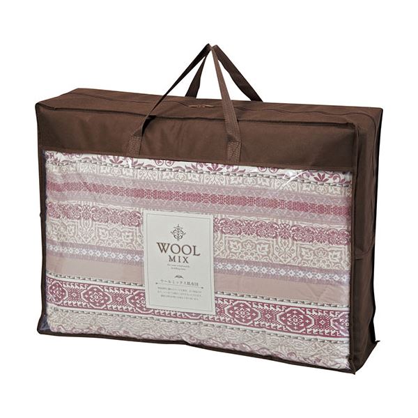 ウールミックス ウール混掛ふとん ローズ B9160098 |b04の通販は