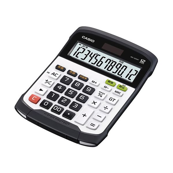 カシオ計算機 CASIO 防水・防塵電卓 デスクトタイプ12桁 WD-320MT-N |b04の通販は 5,135円