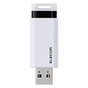 (5個セット) エレコム USB3.1(Gen1)対応 ノック式USBメモリ ホワイト MF-PKU3128GWHX5 |b04の通販は