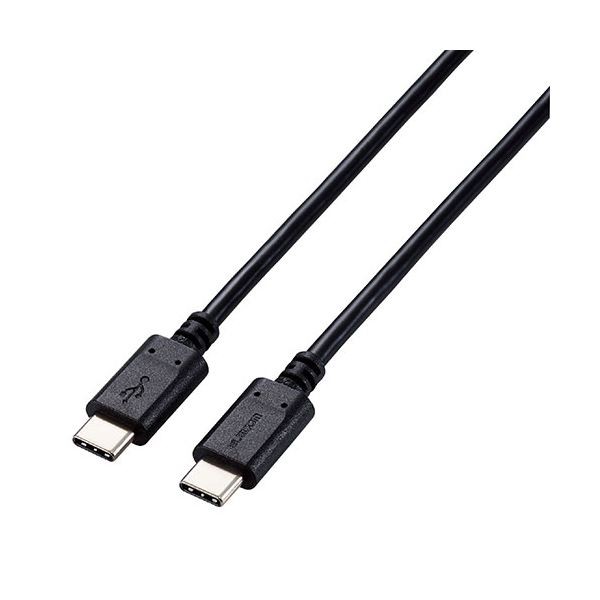 (3個セット) エレコム USB2.0ケーブル(認証品、USB Type-C(TM) to USB Type-C(TM)) 2m ブラック U2C-CC5PC20NBKX3 |b04の通販は