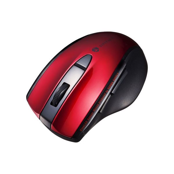 (5個セット) サンワサプライ 静音BluetoothブルーLEDマウス(5ボタン) レッド MA-BTBL167RX5 |b04の通販は 11,889円