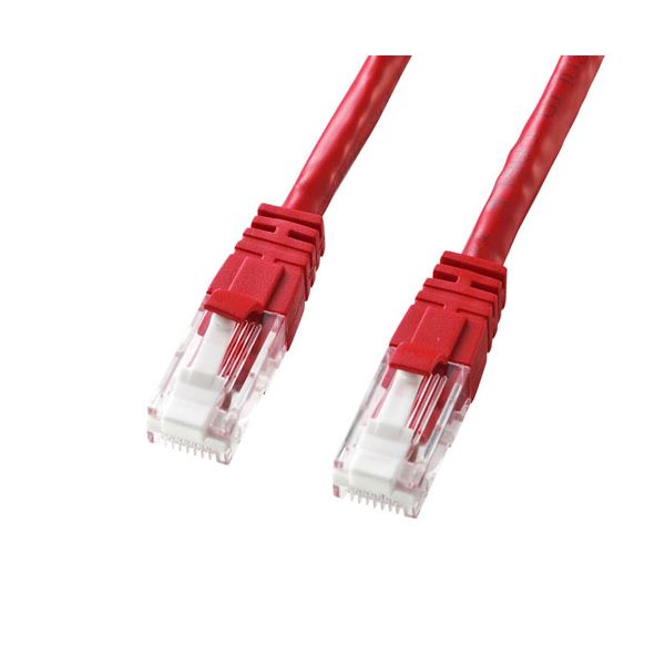 (5個セット) サンワサプライ つめ折れ防止カテゴリ6 LANケーブル 3m レッド KB-T6TS-03RNX5 |b04の通販は 7,814円