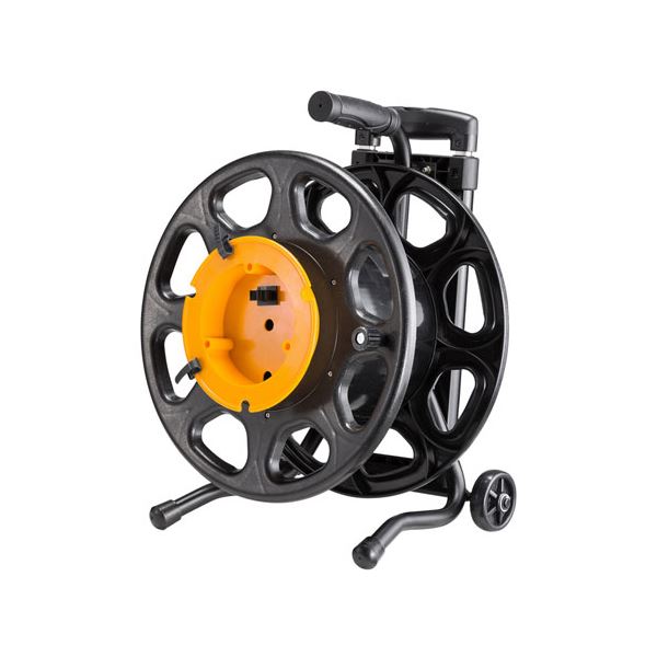 サンワサプライ ケーブルリール(伸縮ハンドル、キャスター付き) LAN-TL21 |b04の通販は