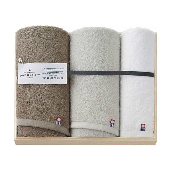 今治 ONE QUALITY フェイスタオル2P＆ウォッシュタオル C5063035 |b04の通販は