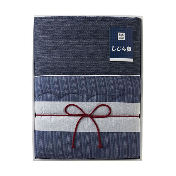 抗菌防臭わた入りしじら織肌掛けふとん L8052078 |b04の通販は