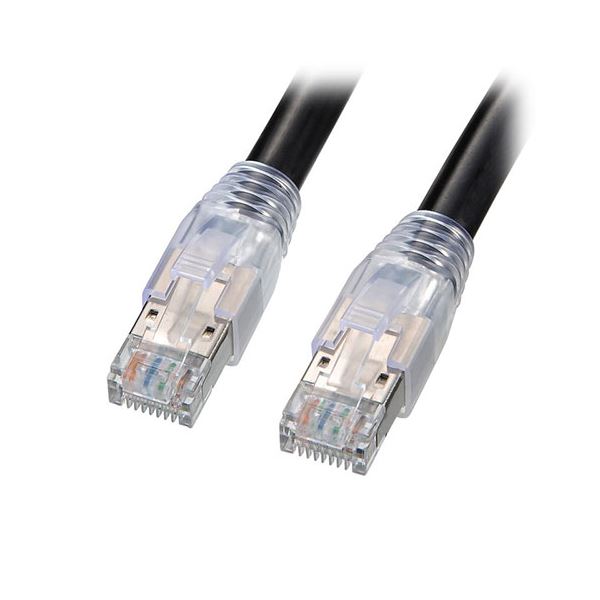 サンワサプライ カテゴリ6A屋外用LANケーブル KB-T6AAD-80BK |b04の通販は