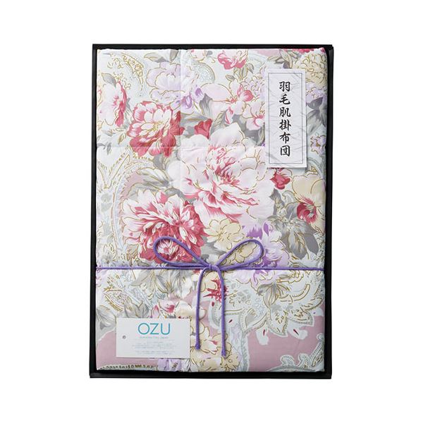 OZU 羽毛肌掛けふとん ピンク 22515907 |b04の通販は 9,554円