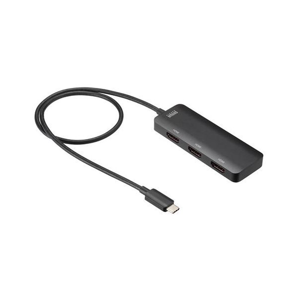 サンワサプライ USB Type C-HDMI変換アダプタ（3ポート／4K対応） AD-ALCMST3HD2 |b04