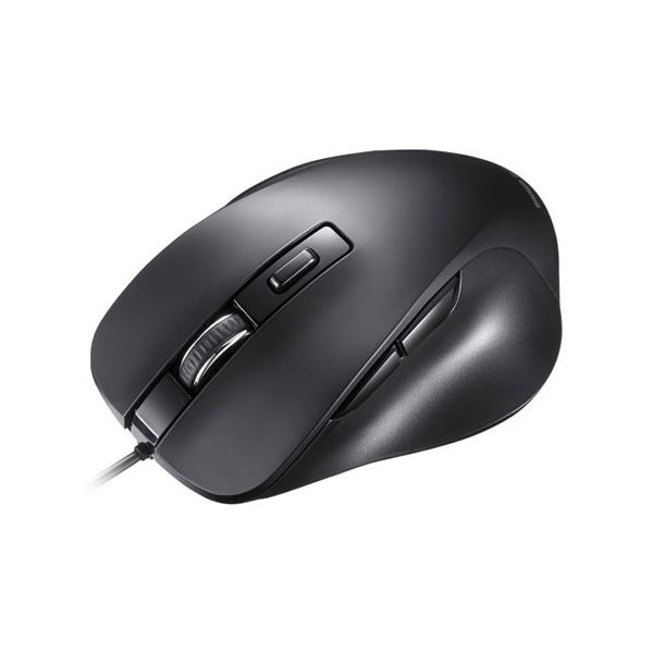 (3個セット) サンワサプライ 有線ブルーLEDマウス（5ボタン） ブラック MA-YB518BKX3 |b04の通販は