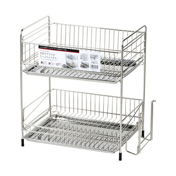 パール金属 アットアクア ステンレス製水切りラック2段 HB-3934 |b04の通販は 7,987円
