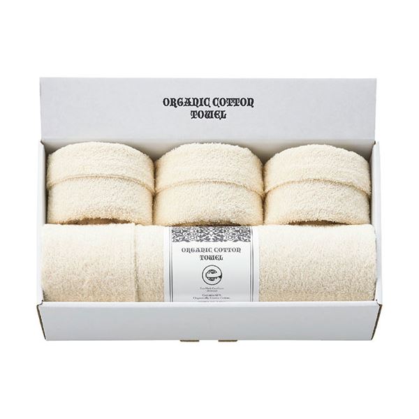 オーガニックコットンバスタオル＆フェイスタオル3P バスタオル60×120cm、フェイスタオル34×80cm C6069557 |b04の通販は