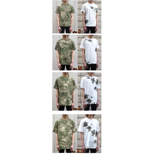 カモフラージュ Tシャツ Lサイズ シティー カモ 綿100% 男女 カモフラージュ Tシャツ Lサイズ シティー カモ 綿100% 男女