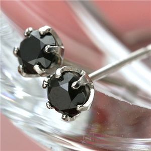 PT900 計0.4ctブラックダイヤモンドピアス（プラチナ）161923【メーカー直送】代引き・銀行振込前払い不可・同梱不可の通販はピアス