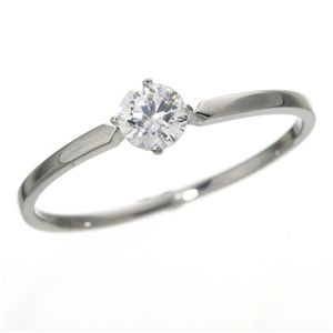 大きめだけ プラチナPt900 /0.3ctダイヤリング 指輪 81608／6爪15号 大きめだけ プラチナPt900 ⁄0.3ctダイヤリング 指輪 81608／6爪17号