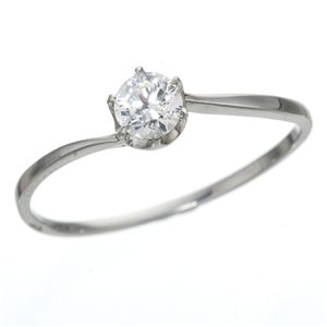 大きめだけ プラチナPt900 /0.3ctダイヤリング 指輪 81608／6爪19号【メーカー直送】代引き・銀行振込前払い不可・同梱不可の通販は