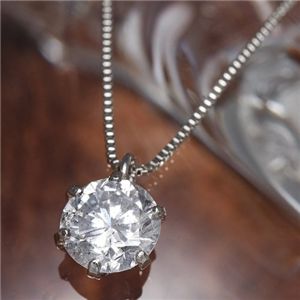 プラチナPt0.5ct ダイヤモンドヴェネチアンペンダント/ネックレス（鑑定書付き） ジェムズ バイ ケー Gems by K Pt0.5ctダンシングダイヤモンド