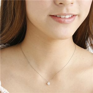 プラチナPt0.5ct ダイヤモンドヴェネチアンペンダント/ネックレス（鑑定書付き） ジェムズ バイ ケー Gems by K Pt0.5ctダンシングダイヤモンド