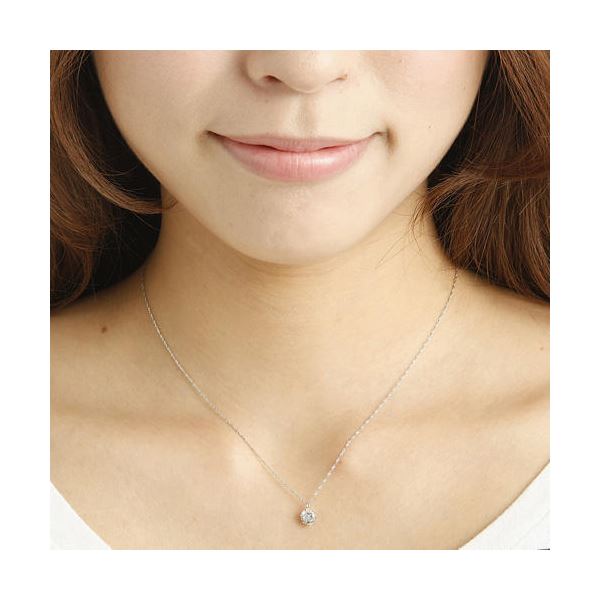 純プラチナダイヤモンドペンダント 純プラチナ0.7ctダイヤモンドペンダント/ネックレス (鑑別カード