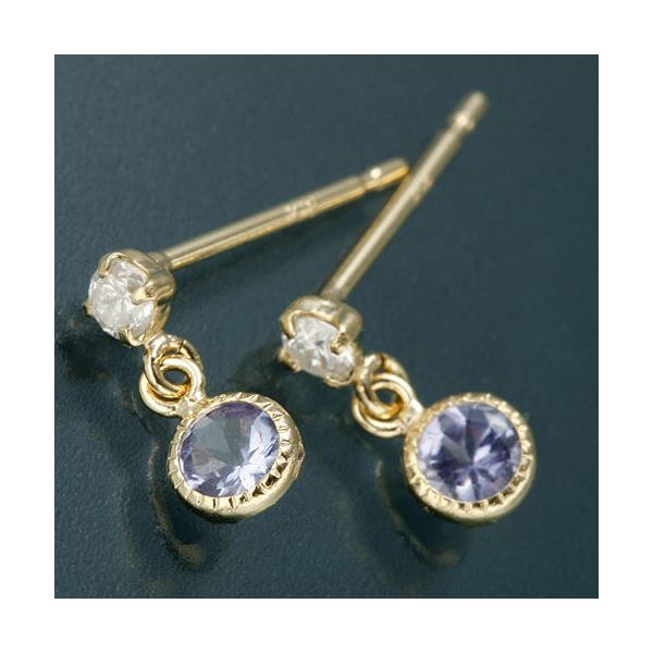 Amelie Monchouchouアンティーク調バースデイピアス 5月エメラルド Amelie Monchouchouアンティーク調バースデイピアス 1月