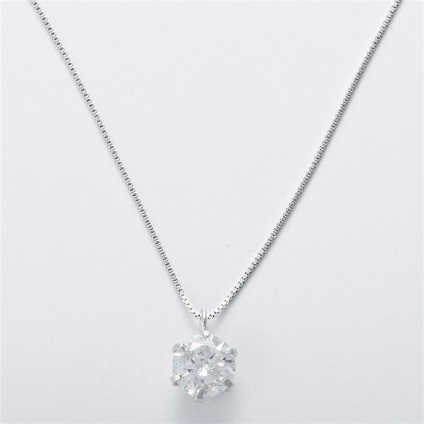 純プラチナ 0.5ct ダイヤモンドペンダント/ネックレス（鑑別書付き）