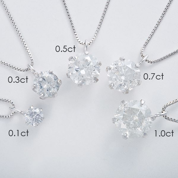 プラチナPt0.5ct ダイヤモンドヴェネチアンペンダント/ネックレス（鑑定書付き） ジェムズ バイ ケー Gems by K Pt0.5ctダンシングダイヤモンド