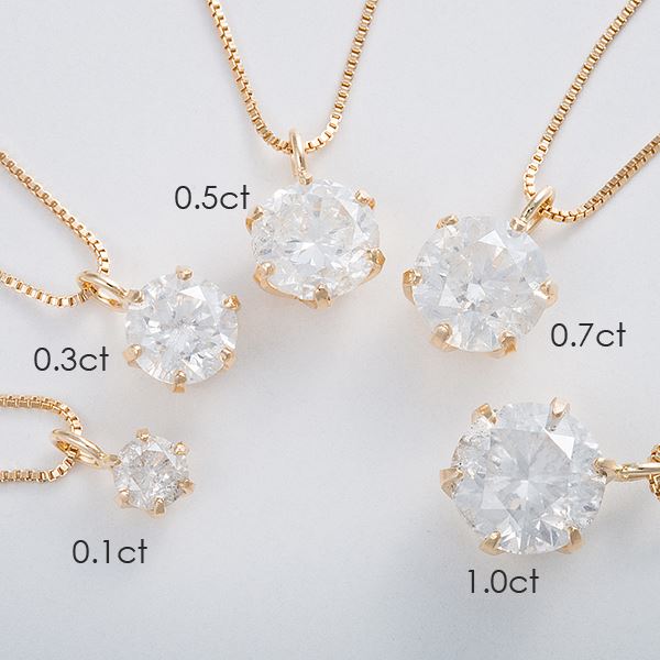 大人気K18 0.3ctダイヤモンドペンダント/ネックレス ベネチアンチェーン