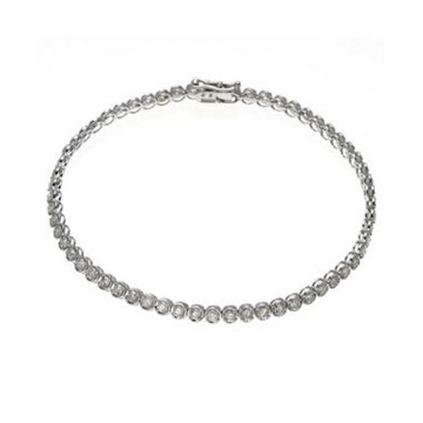 K18WG2ctテニスブレスレット【メーカー直送】代引き・銀行振込前払い不可・同梱不可の通販は