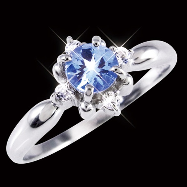 タンザナイト＆ダイヤリング 指輪 13号〔代引不可〕 Pt900 タンザナイト ダイヤモンド リング指輪 リング