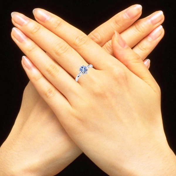 タンザナイト＆ダイヤリング 指輪 13号〔代引不可〕 Pt900 タンザナイト ダイヤモンド リング指輪 リング